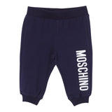 MOSCHINO pantalone tuta tinta unita con stampa logo Blu per Bambino MUP058J BLU MOSCHINO 