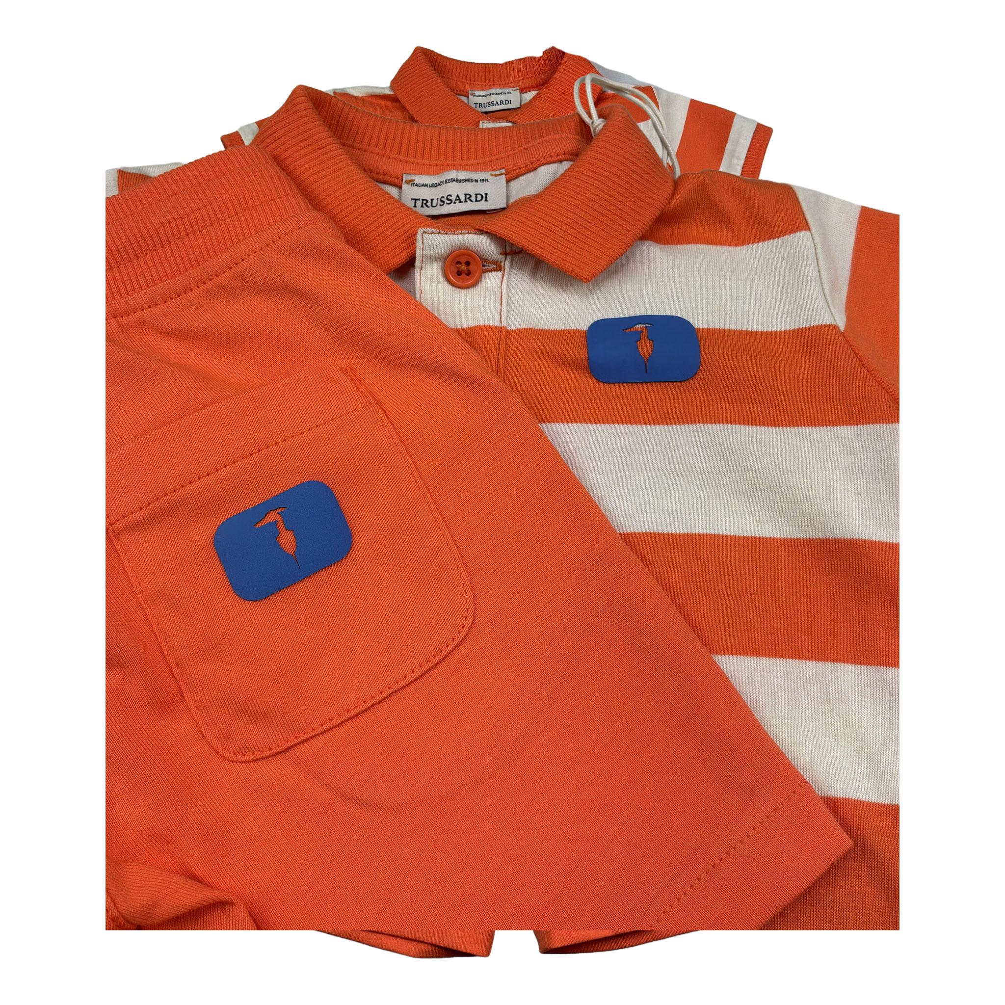 Trussardi Completo 2 Pezzi Polo-Bermuda Tinta Unita per Neonato TIP26082CJ ARANCIONE TRUSSARDI 