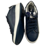 Cesare Paciotti Sneakers Solid Color With Contrast Sole Blue For Kids