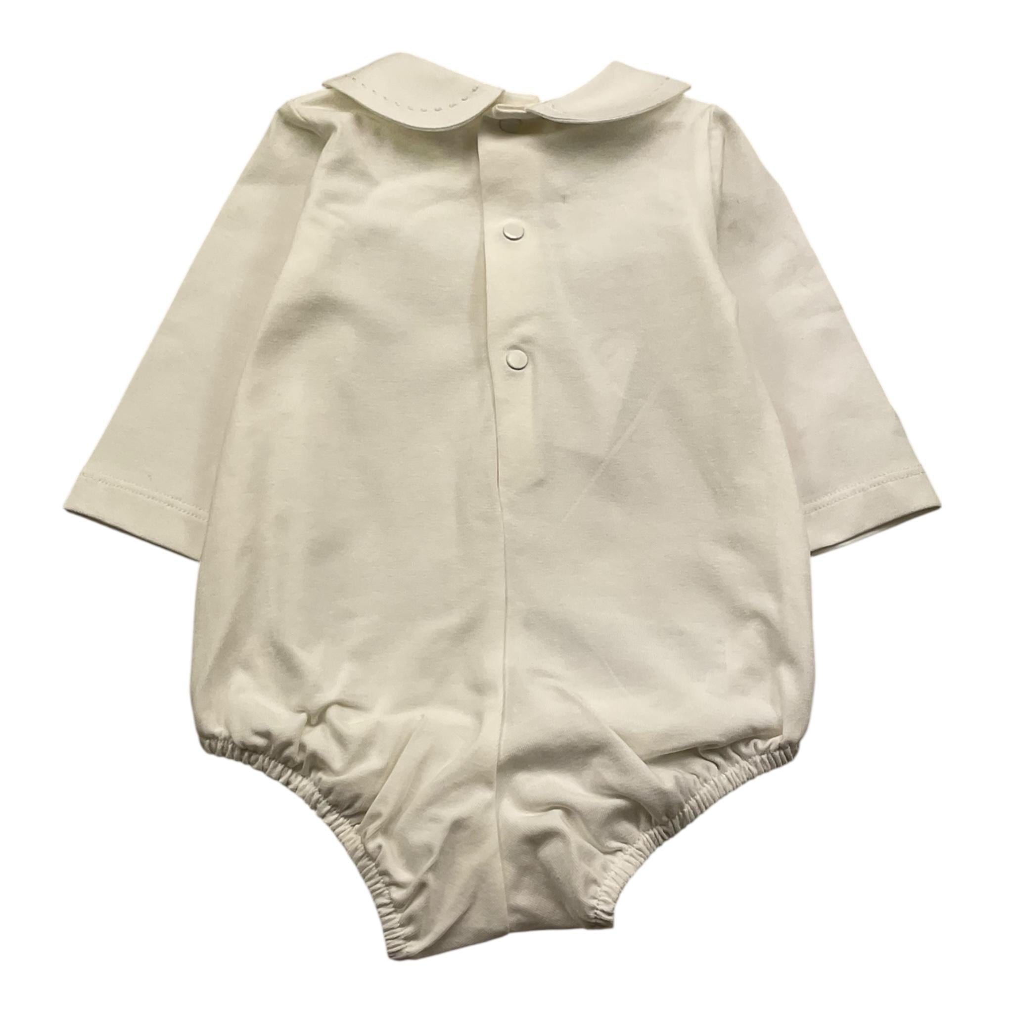 PAZ RODRIGUEZ body camicia manica lunga tinta unita Panna per Neonato 02099843J PANNA PAZ RODRIGUEZ 