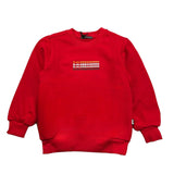 Daniele Alessandrini Crewneck Sweatshirt Solid Color with Red Print for Children