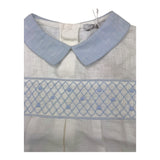 Patachou Complete T-Shirt-Bermuda Two-Tone White/Blue For Newborn