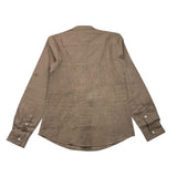 Manuel Ritz Mud Solid Color Mandarin Collar Shirt For Boys