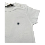 Manuel Ritz T-Shirt Girocollo Tinta Unita con Logo per Neonato MR3120NX BIANCO MANUEL RITZ 