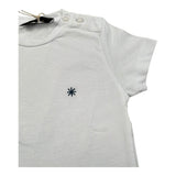 Manuel Ritz T-Shirt Girocollo Tinta Unita con Logo per Neonato MR3120NX BIANCO MANUEL RITZ 