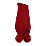 LIU JO sciarpa tinta unita con pon pon Rosso per Bambina K69032 ROSSO LIU JO 