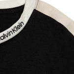 Calvin Klein T-Shirt Tinta Unita con Profili In Contrasto per Bambino IB0IB02457 NERO CALVIN KLEIN 