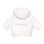 K-WAY giubbino tinta unita con cappuccio in contrasto Bianco per Neonato K61157W BIANCO K-WAY 