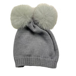 BABY LORD cappello tinta unita con pon pon Grigio per Bambina 616 GRIGIO BABY LORD 
