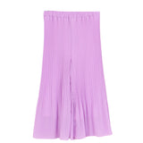 Dixie Palazzo Pants Solid Color With Lilac Pleats For Girls