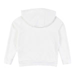 NUPKEET felpa chiusa con cappuccio tinta unita con stampa logo Bianco per Bambino 4DNK315 BIANCO NUPKEET 