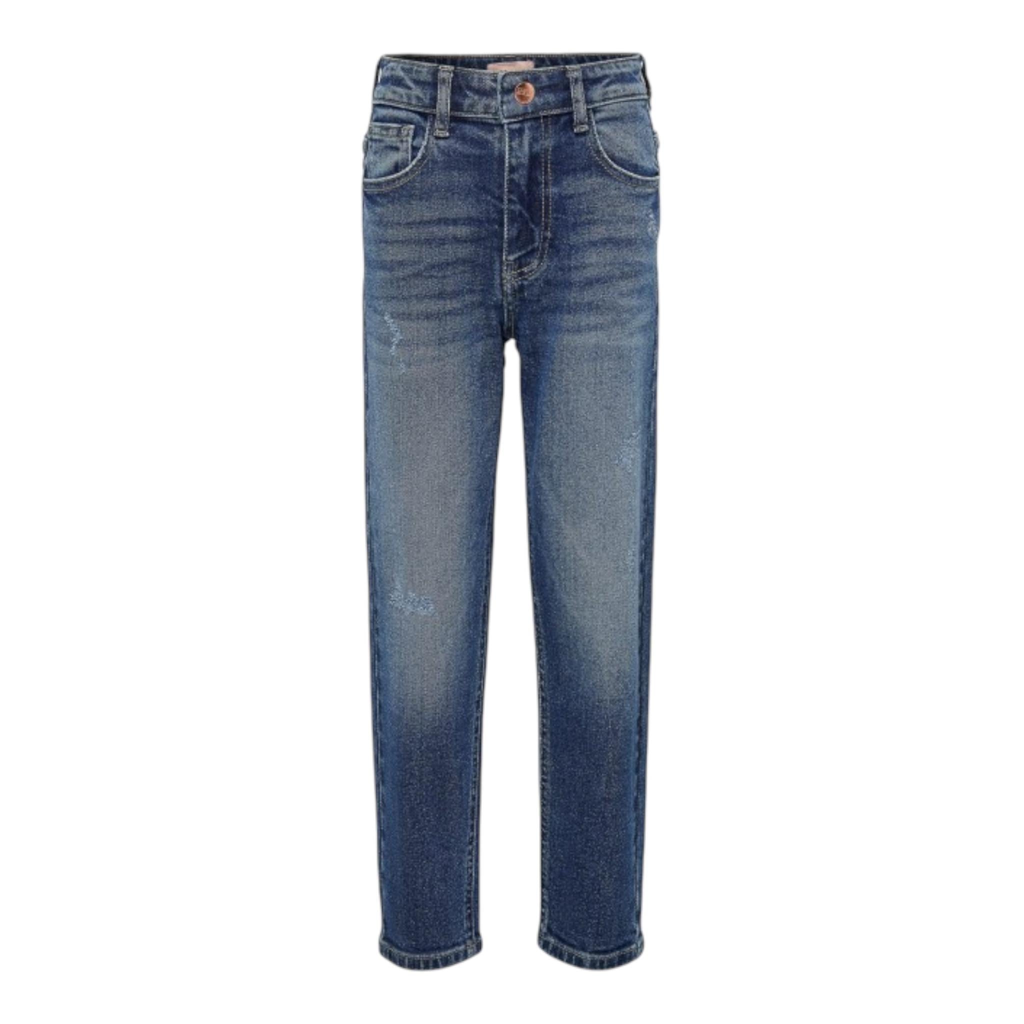 ONLY jeans tinta unita con girovita regolabile Blu per Bambina 15264774 BLU ONLY 