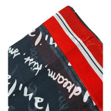 Manila Grace Foulard Bicolore con Stampa per Bambina MG894 BLU MANILA GRACE 