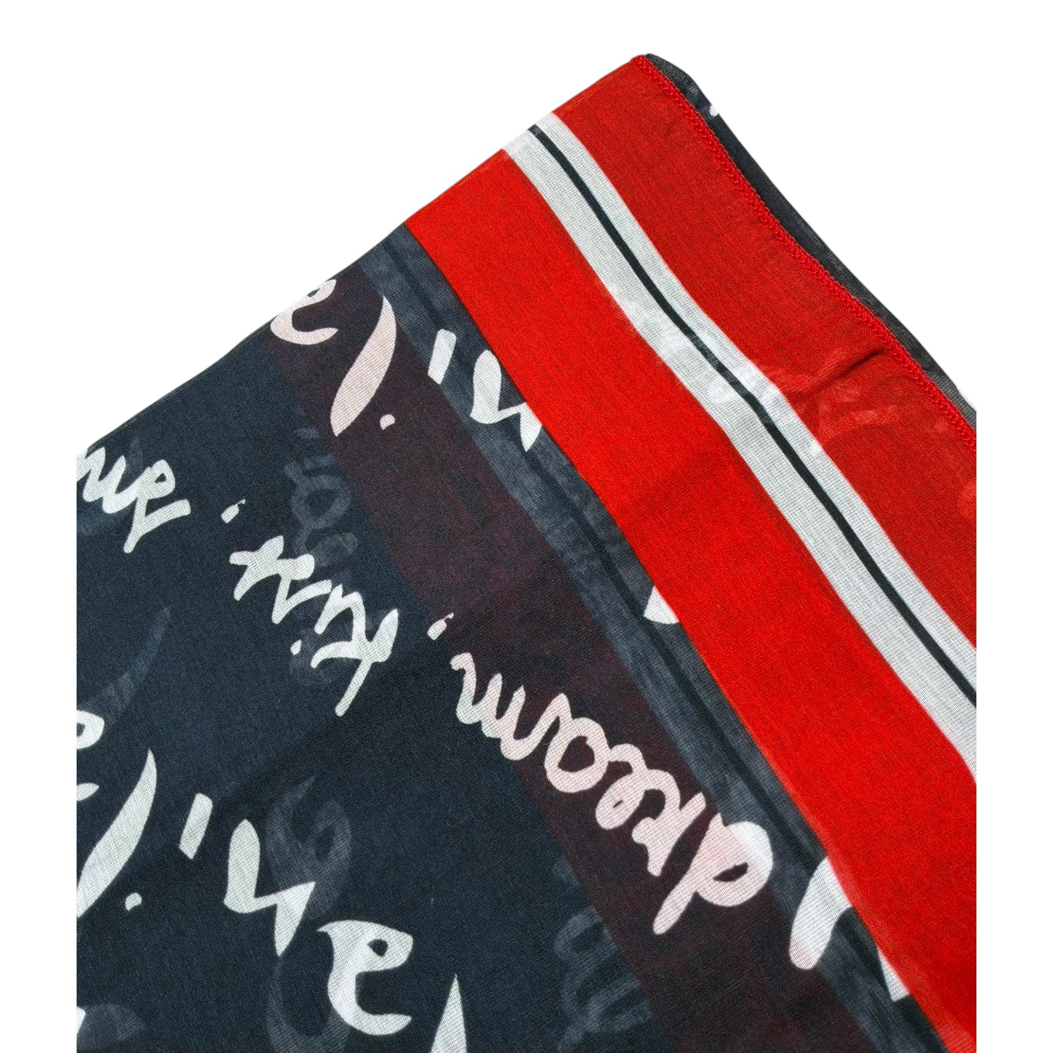 Manila Grace Foulard Bicolore con Stampa per Bambina MG894 BLU MANILA GRACE 