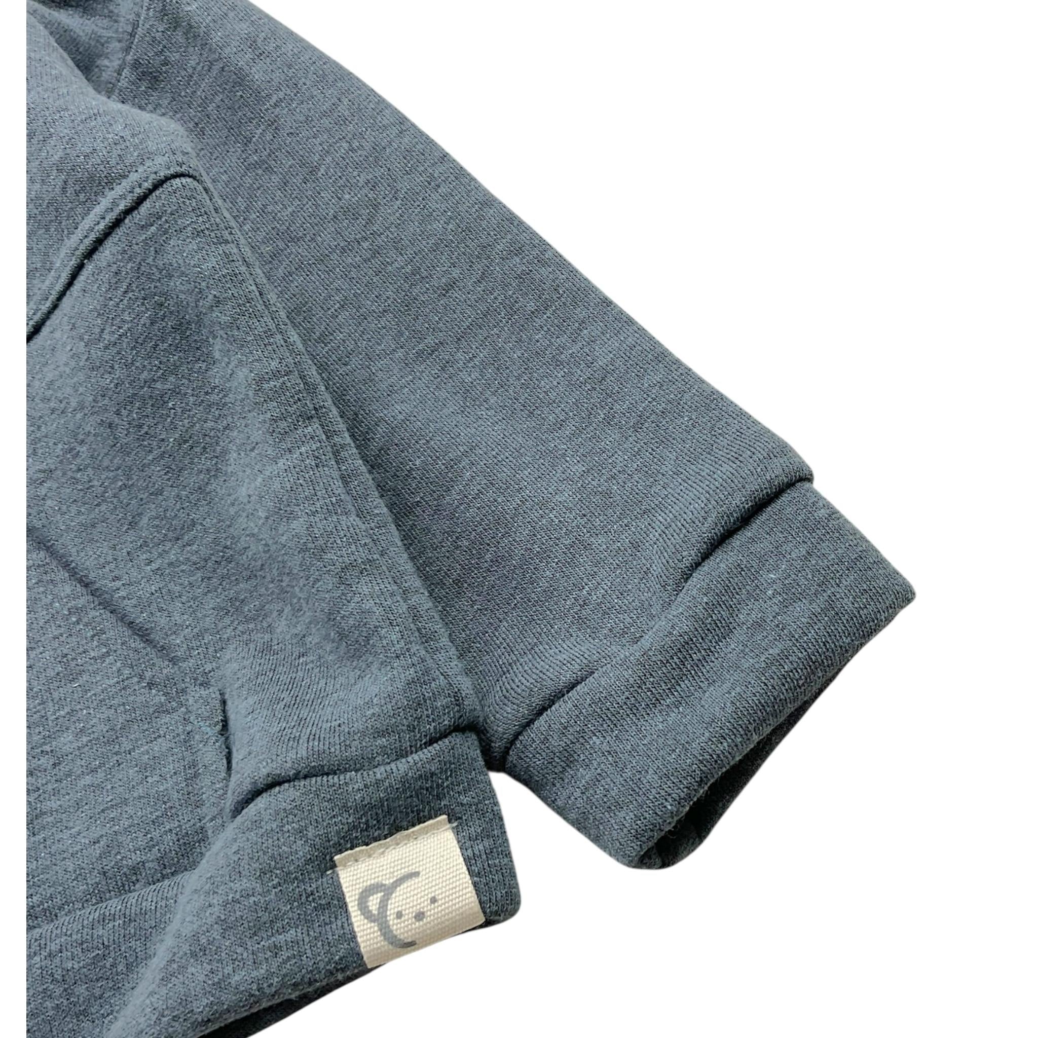 CALAMARO felpa tinta unita con cappuccio Blu per Neonato 15037X BLU CALAMARO 