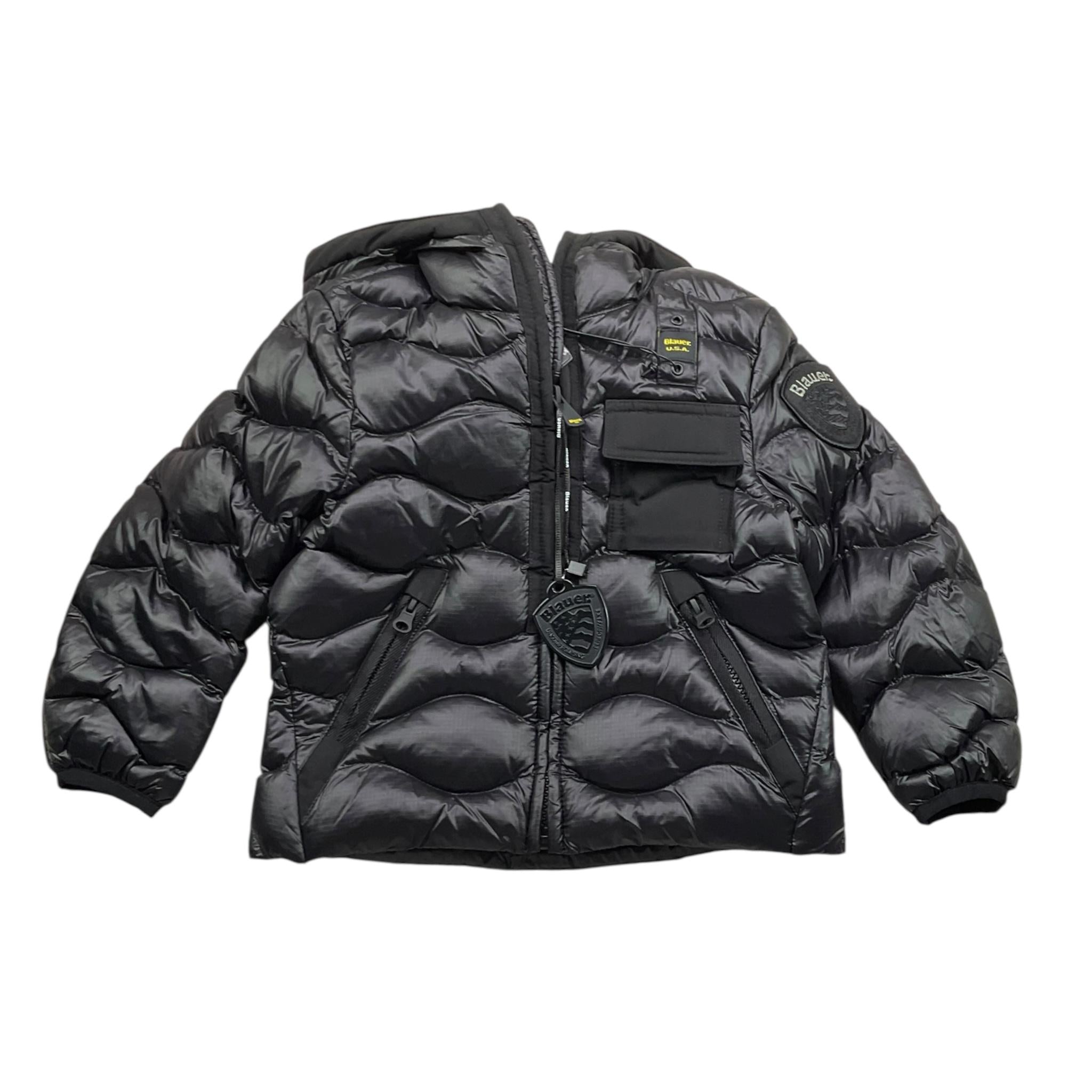 BLAUER giubbino tinta unita con cappuccio Nero per Neonato 24WBLKC02070 NERO BLAUER 