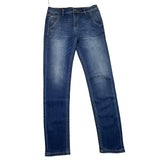 Daniele Alessandrini Jeans Solid Color With 5 Pockets Blue For Boys