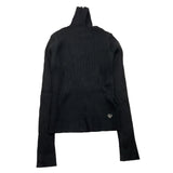 PLEASE maglia collo alto tinta unita Nero per Bambina NB78230G66 NERO PLEASE 