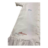 Gaelle Abito Mezza Manica Tinta Unita con Brillantini per Bambina 2746V00368 BIANCO GAELLE 