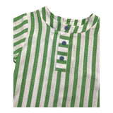 Paz Rodriguez Shirt Half Sleeve Striped Pattern White/Green For Newborn