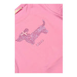 Liu Jo T-Shirt Girocollo Tinta Unita con Brillantini per Neonata KA5021X ROSA LIU JO 