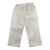 Manuel Ritz Solid Color Pants With Elastic Waist White For Boys