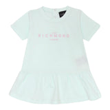 John Richmond Abito tinta unita con Stampa Verde Acqua per Neonata RIP25005VEXXX VERDE ACQUA JOHN RICHMOND 