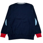 Sun68 Maglia Girocollo Tinta Unita con Logo per Bambino K32307 BLU SUN68 
