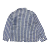 M+E' Plain Shirt with White Striped Pattern for Boys