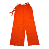 Mariuccia Palazzo Model Jumpsuit Solid Color In Orange Sangallo Lace For Girls
