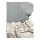 Wedoble Abit Half Sleeve Striped Pattern Blue For Baby Girl
