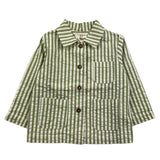 Babe &amp; Tess Green Striped Jacket For Boys