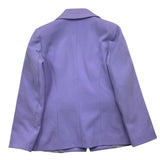 Odi Et Amo Solid Color Double Breasted Lilac Jacket For Girls