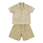 Il Gufo Completo 2 Pezzi Camicia-Bermuda per Bambino P25DP536C6068 VERDE IL GUFO 