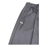 Daniele Alessandrini Solid Color Pants With Elastic Waist Grey For Boys
