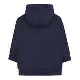 Boss Felpa Tinta Unita con Zip E Cappuccio per Neonato J52095 BLU BOSS 