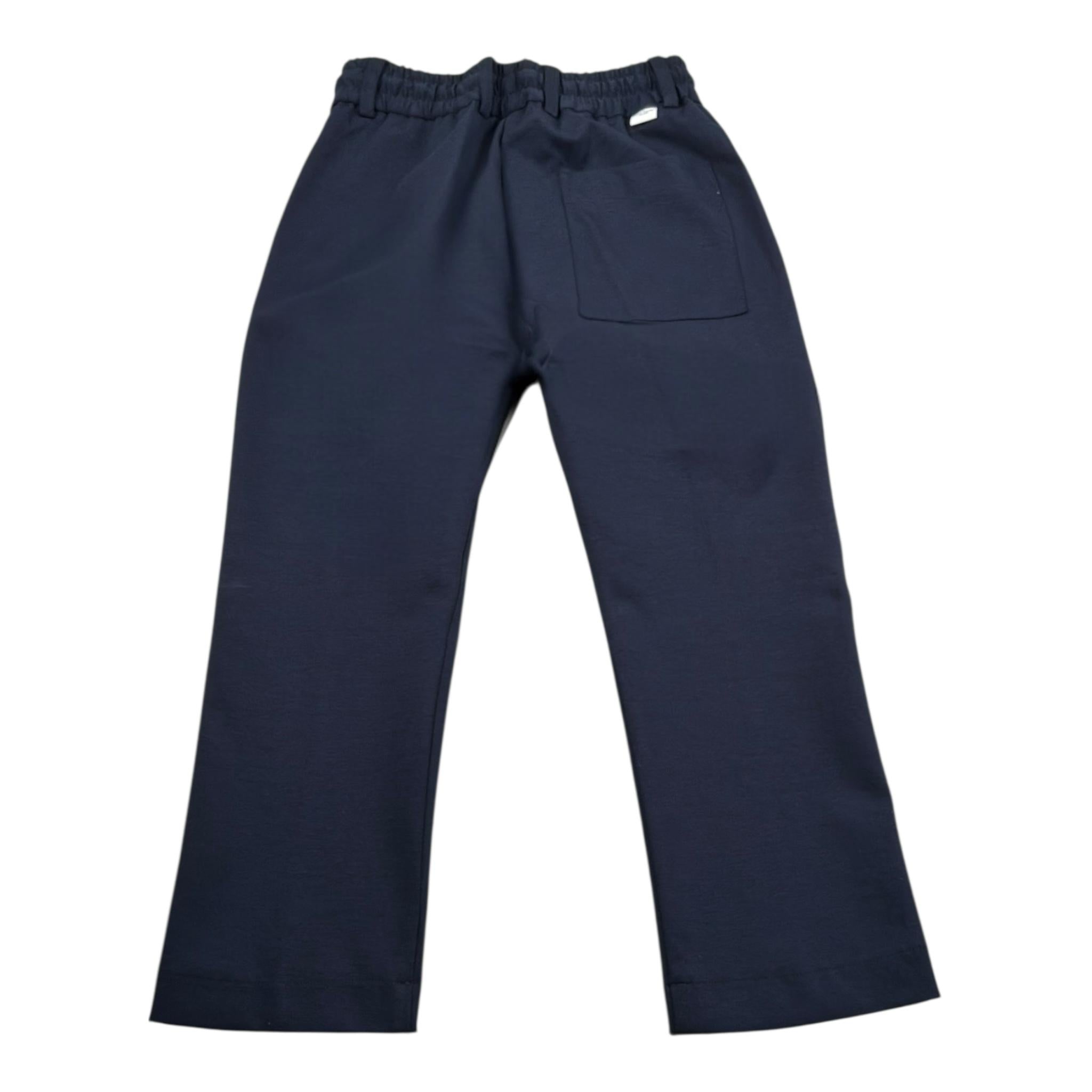 Paolo Pecora Pantalone Tinta Unita con Elastico In Vita per Bambino PP3934X BLU PAOLO PECORA 