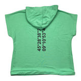 Chiodi Milano Sleeveless Sweatshirt Solid Color With Green Hood For Children