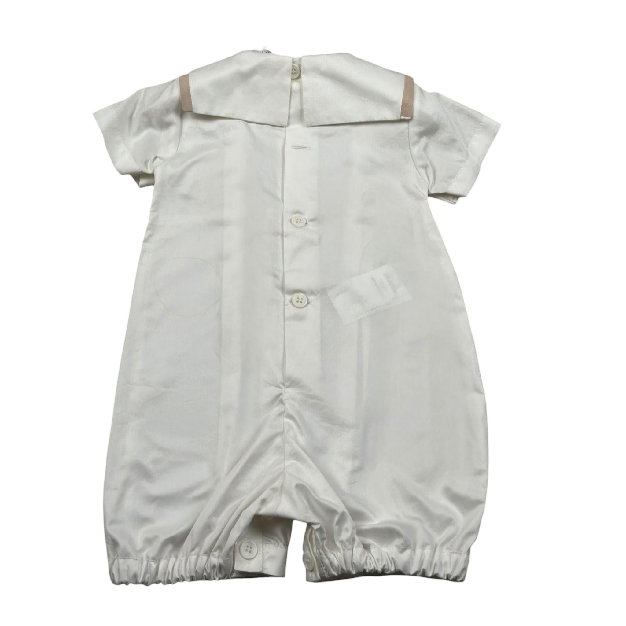 Aletta Pagliaccetto Mezza Manica tinta unita Panna per Neonato MA22031 PANNA ALETTA 