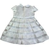 Le Bebe Abito Mezza Manica Tinta Unita per Neonata LBG0757 PANNA LE BEBE 