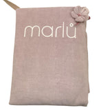 MARLU' coperta tinta unita con applicazioni Rosa per Neonata IB1081 ROSA MARLU' 