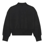 Balmain Felpa Chiusa Mezzo Collo Tinta Unita con Logo per Bambina BV4A90 NERO BALMAIN 