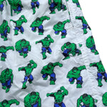 Saint Barth Costume Modello Boxer Tinta Unita con Stampa Hulk per Bambino HULK01 BIANCO SAINT BARTH 