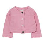 Liu Jo Giubbino In Denim Tinta Unita con Brillantini per Neonata HA5069X ROSA LIU JO 