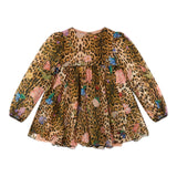 ROBERTO CAVALLI abito manica lunga fantasia maculata Beige per Bambina TJT104J BEIGE ROBERTO CAVALLI 