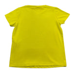 Liu Jo T-Shirt Girocollo Tinta Unita con Brillantini per Bambina GA5019 GIALLO FLUO LIU JO 