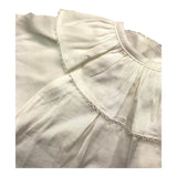Caffe' D'Orzo Shirt Half Sleeve Solid Color Cream For Baby Girl