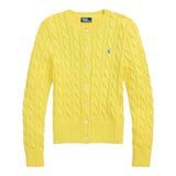 Ralph Lauren Cardigan Tinta Unita con Trecce per Neonata 312543047066N GIALLO RALPH LAUREN 
