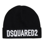 DSQUARED2 cappello tinta unita con stampa Nero per Bambino DQ2650 NERO DSQUARED2 