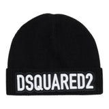 DSQUARED2 cappello tinta unita con stampa Nero per Bambino DQ2650 NERO DSQUARED2 
